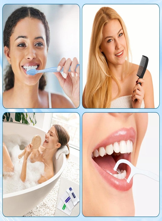 اتش كيو اس ال سوند ٢٥ مجموعة من أدوات النظافة الشخصية الأساسية، لوازم أساسية للمشردين، بكميات كبيرة للسفر والجمعيات الخيرية والأعمال التجارية، تشمل ٢٥ فرشاة أسنان، ٢٥ معجون أسنان، ٢٥ مشط، ٢٥ صابون استحمام، ٢٥ شامبو، ٢٥ غسول للجسم، ١٢٥ عود تنظيف أسنان بالخيط. - Image 5